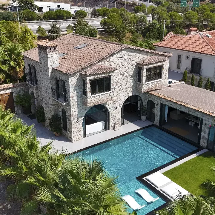 villa drone çekimi